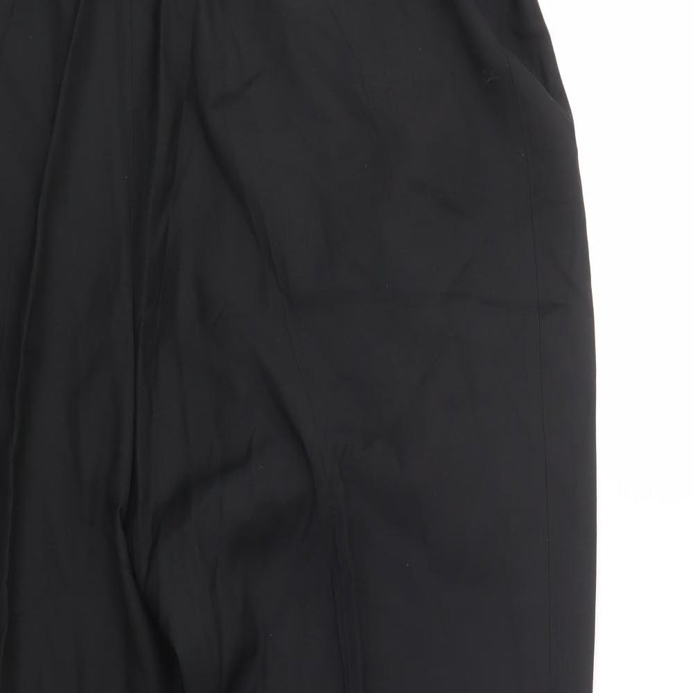 Monsoon Womens Black  Viscose Dress Pants Trousers Size 22 L31 in Regular Button