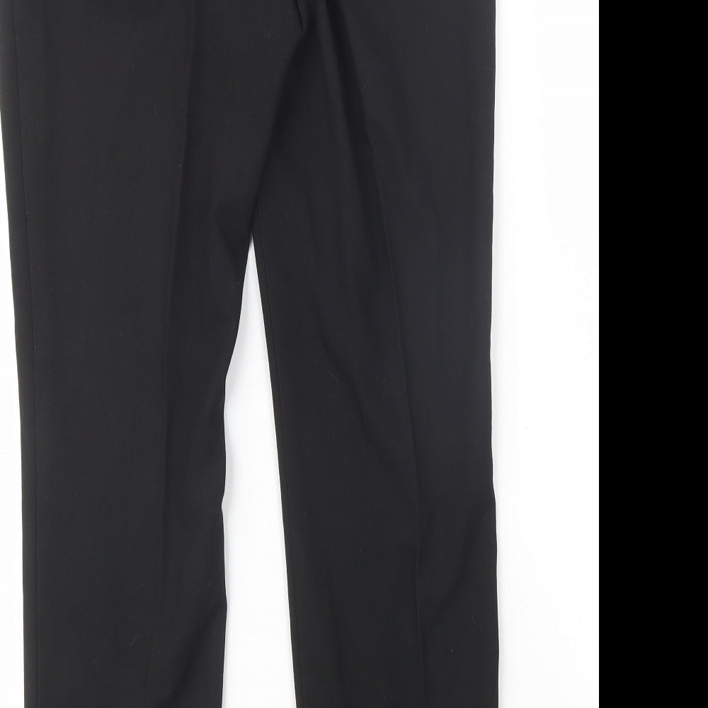 NEXT Womens Black  Polyester Dress Pants Trousers Size 8 L27 in Regular Button