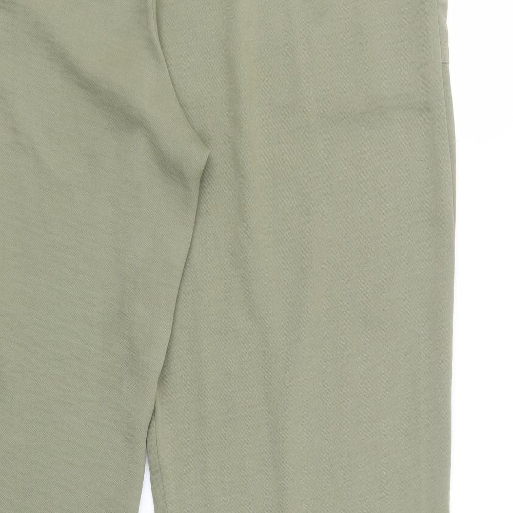Nutmeg Womens Green  Polyester Jogger Trousers Size 16 L27 in Regular Drawstring