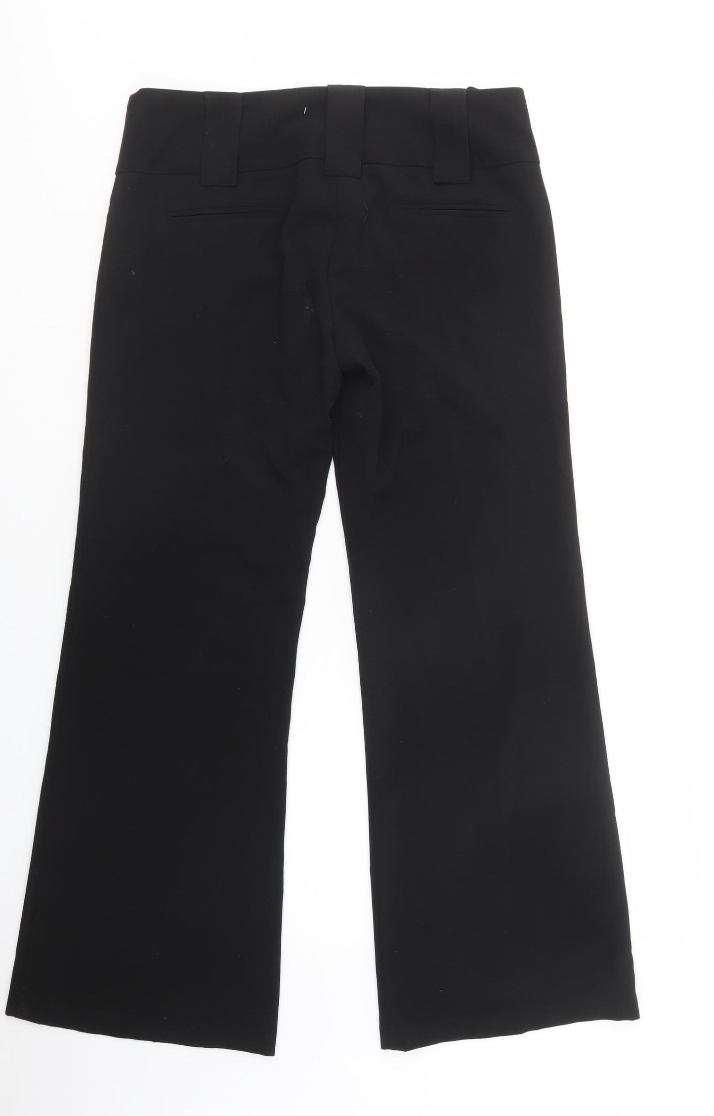 New Look Womens Black  Polyester Dress Pants Trousers Size 12 L30 in Regular Button
