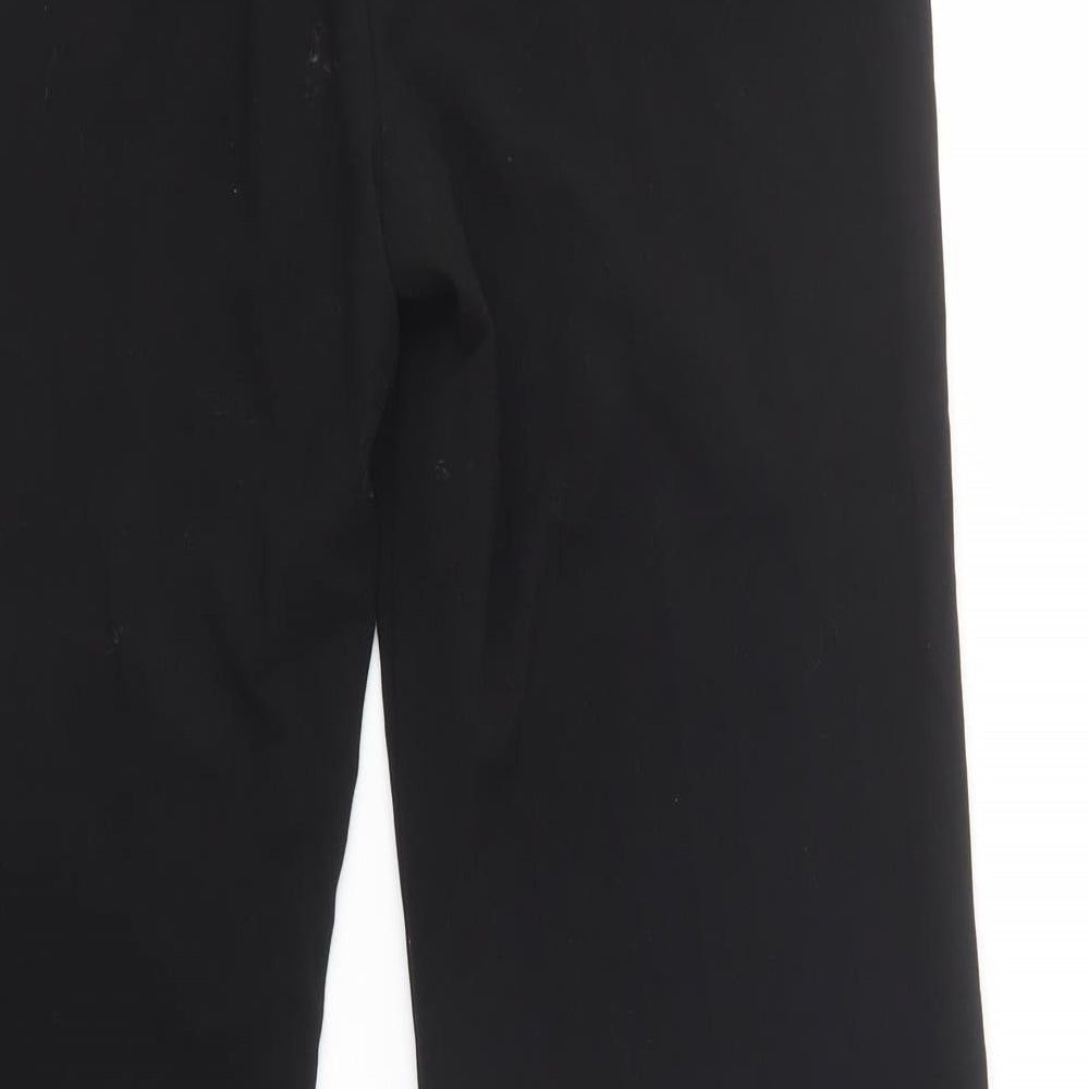 New Look Womens Black  Polyester Dress Pants Trousers Size 12 L30 in Regular Button
