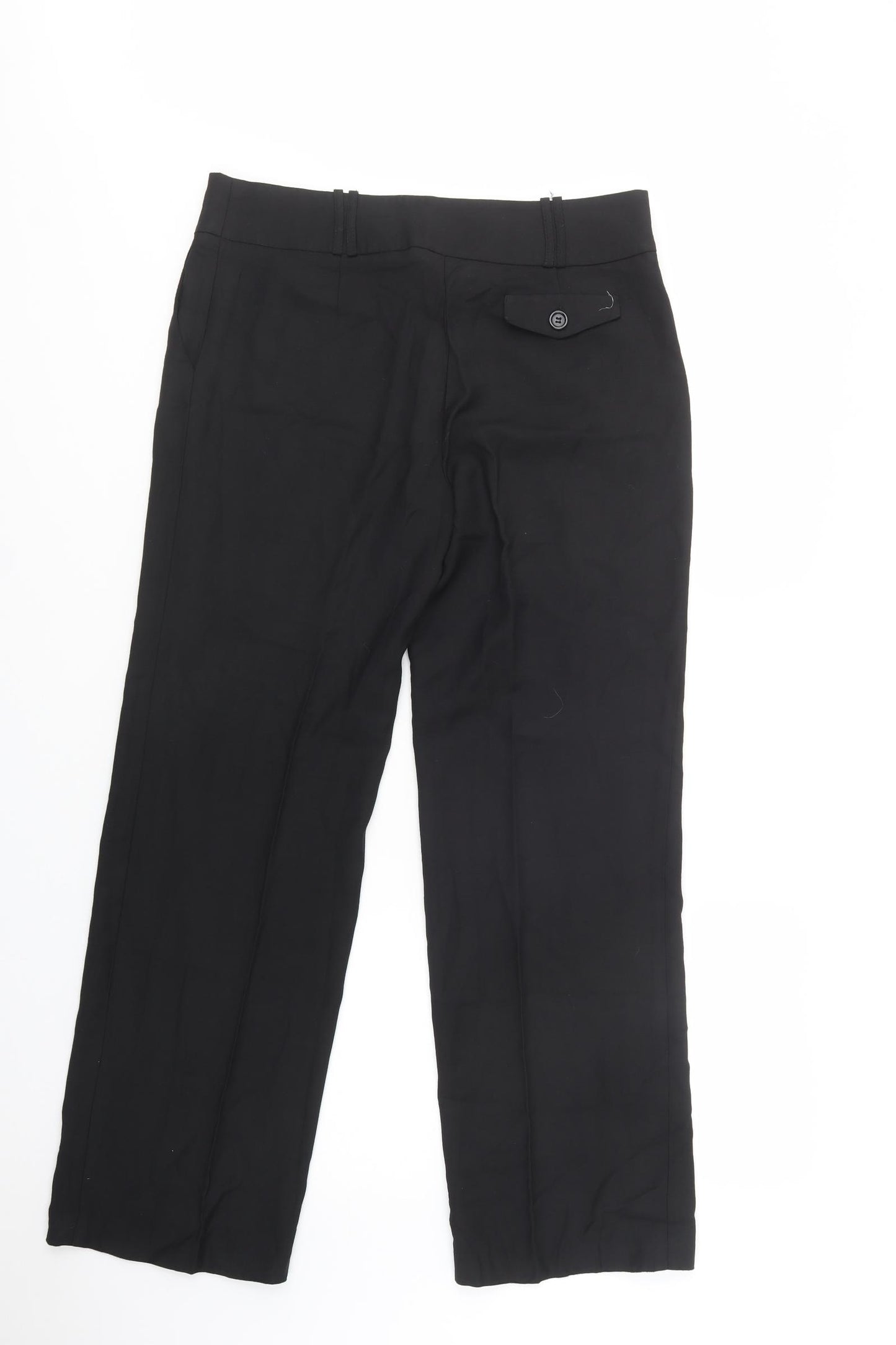 Ronit Zilkha Womens Black  Polyester Dress Pants Trousers Size 14 L32 in Regular Button