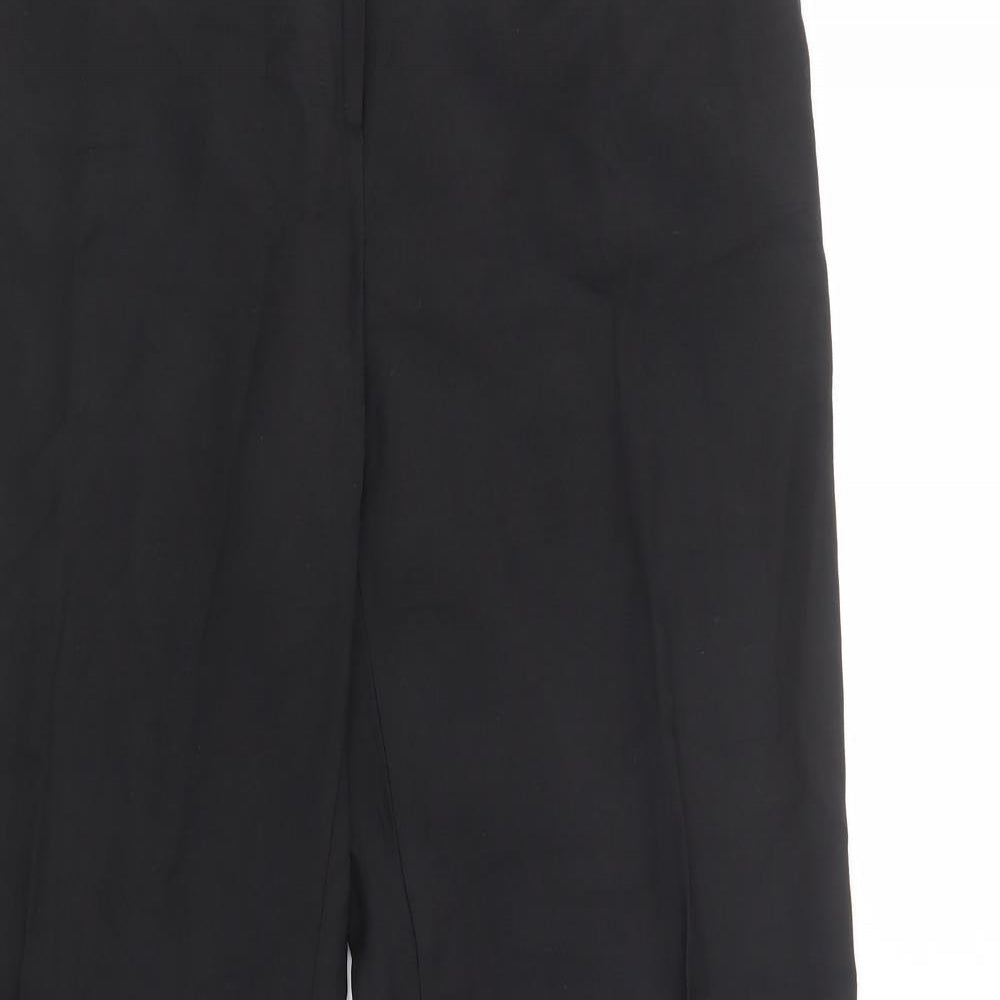 Ronit Zilkha Womens Black  Polyester Dress Pants Trousers Size 14 L32 in Regular Button