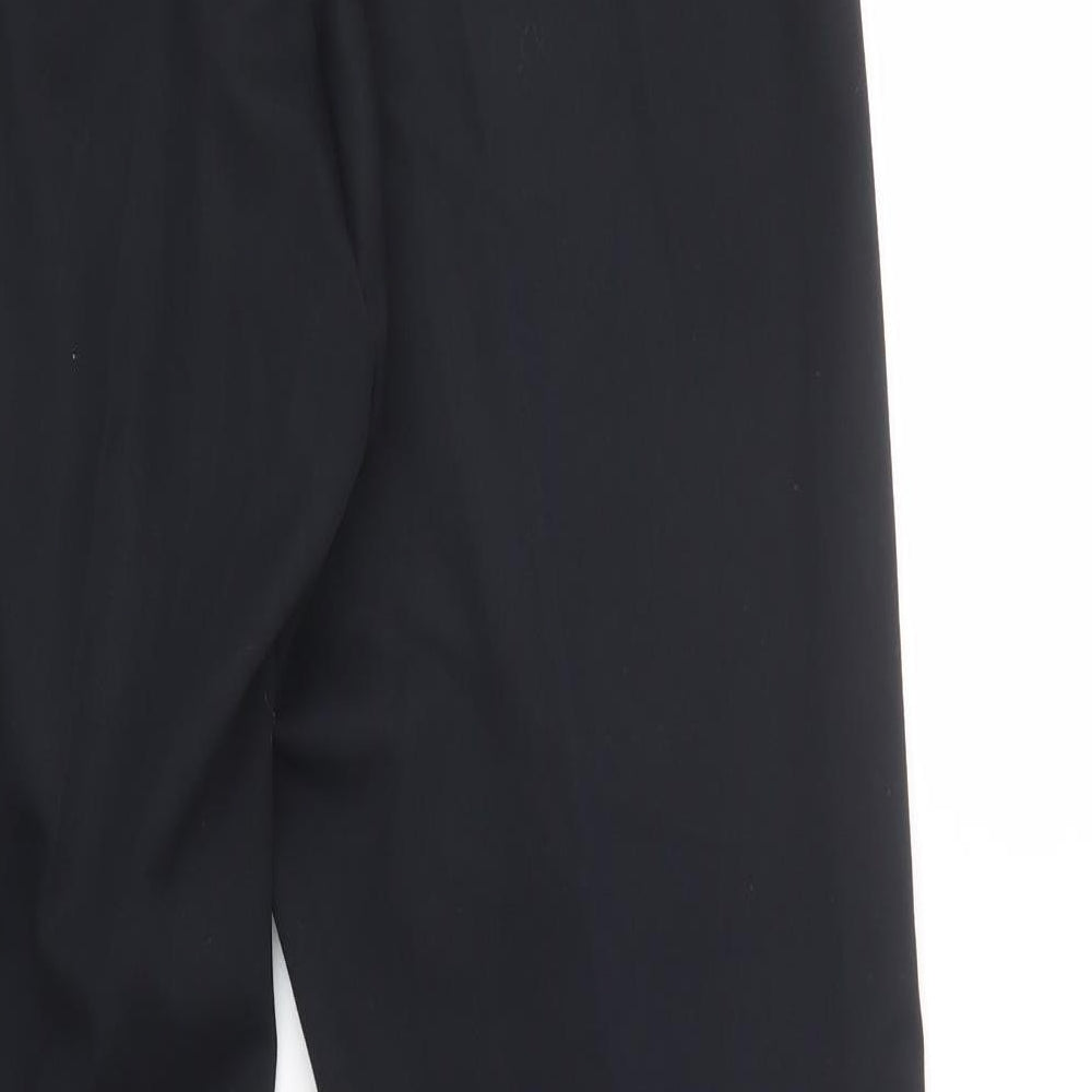 Per Una Womens Black  Polyester Dress Pants Trousers Size 14 L30 in Regular Button