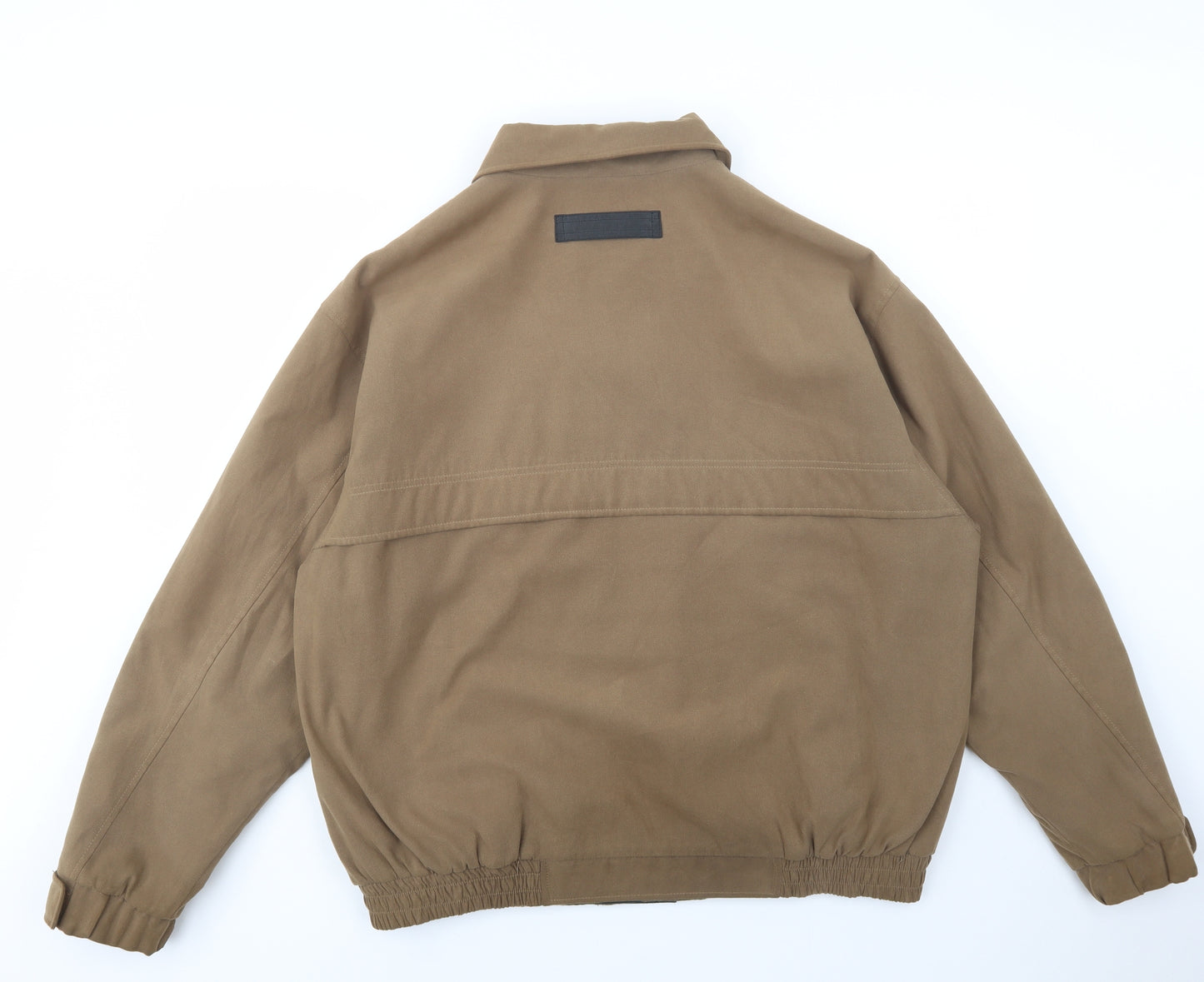 Award Mens Beige   Bomber Jacket Jacket Size L  Button