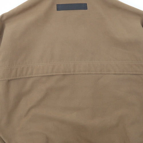 Award Mens Beige   Bomber Jacket Jacket Size L  Button