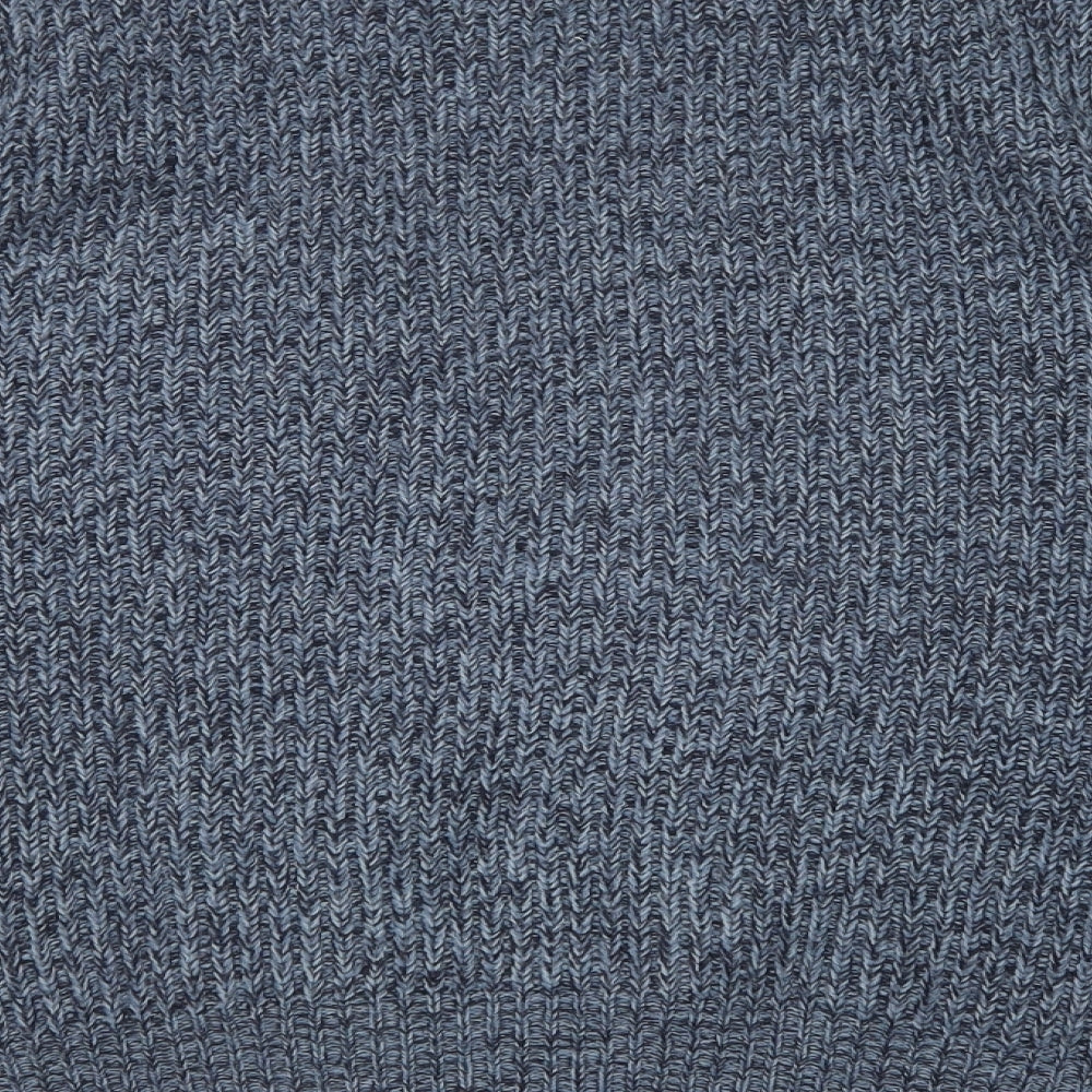 George Mens Blue Crew Neck  Acrylic Pullover Jumper Size M