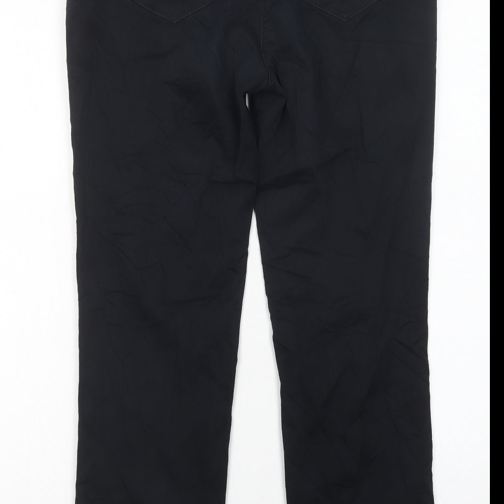 BRAX Womens Black  Cotton Straight Jeans Size 14 L29 in Regular Button