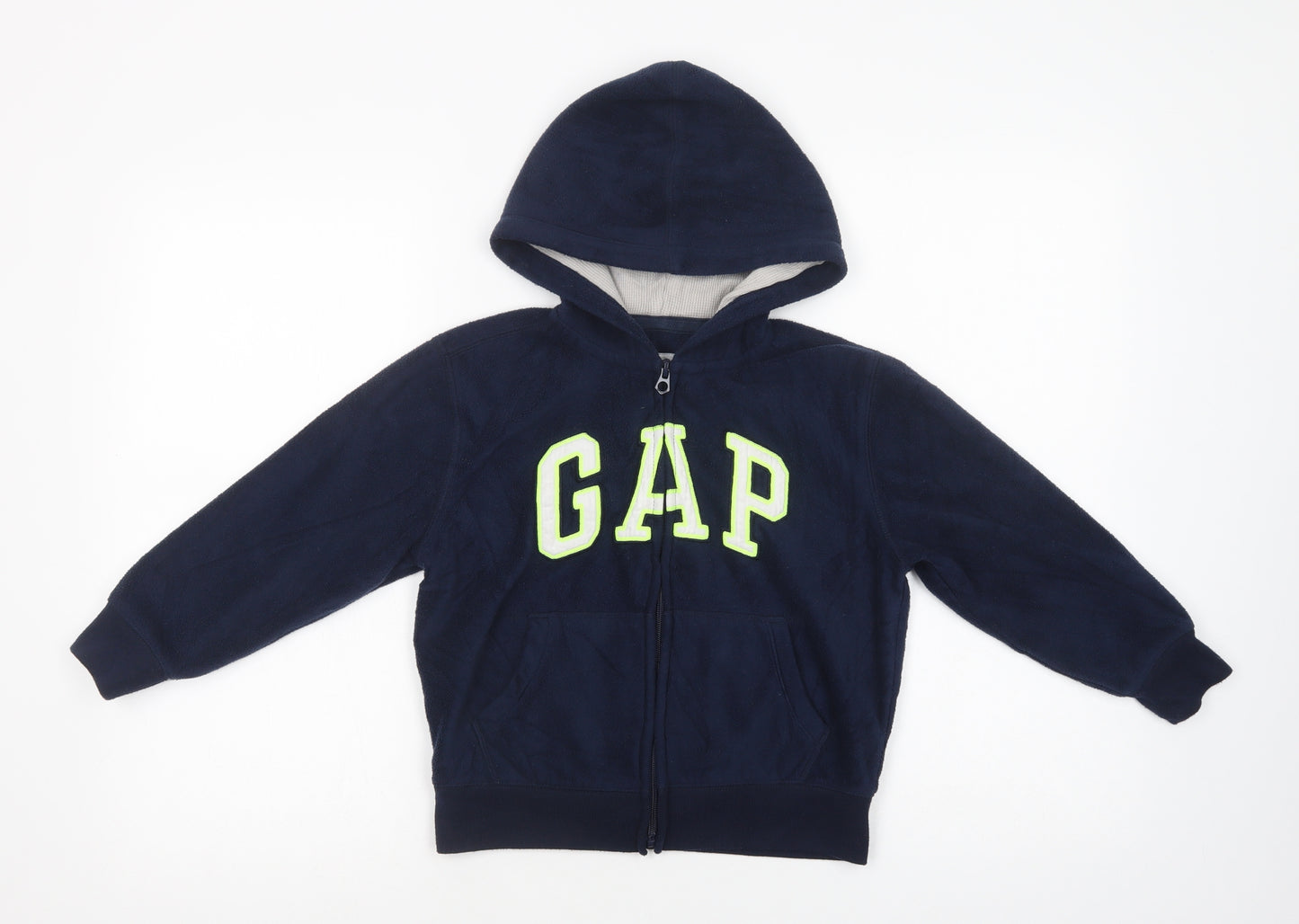 Gap Boys Blue  Polyester Full Zip Hoodie Size 6-7 Years  Zip