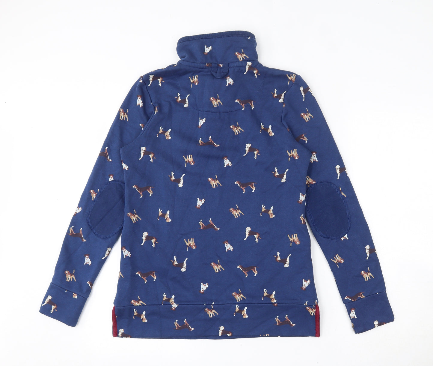 TU Womens Blue Geometric Cotton Pullover Sweatshirt Size 8  Snap - Dogs