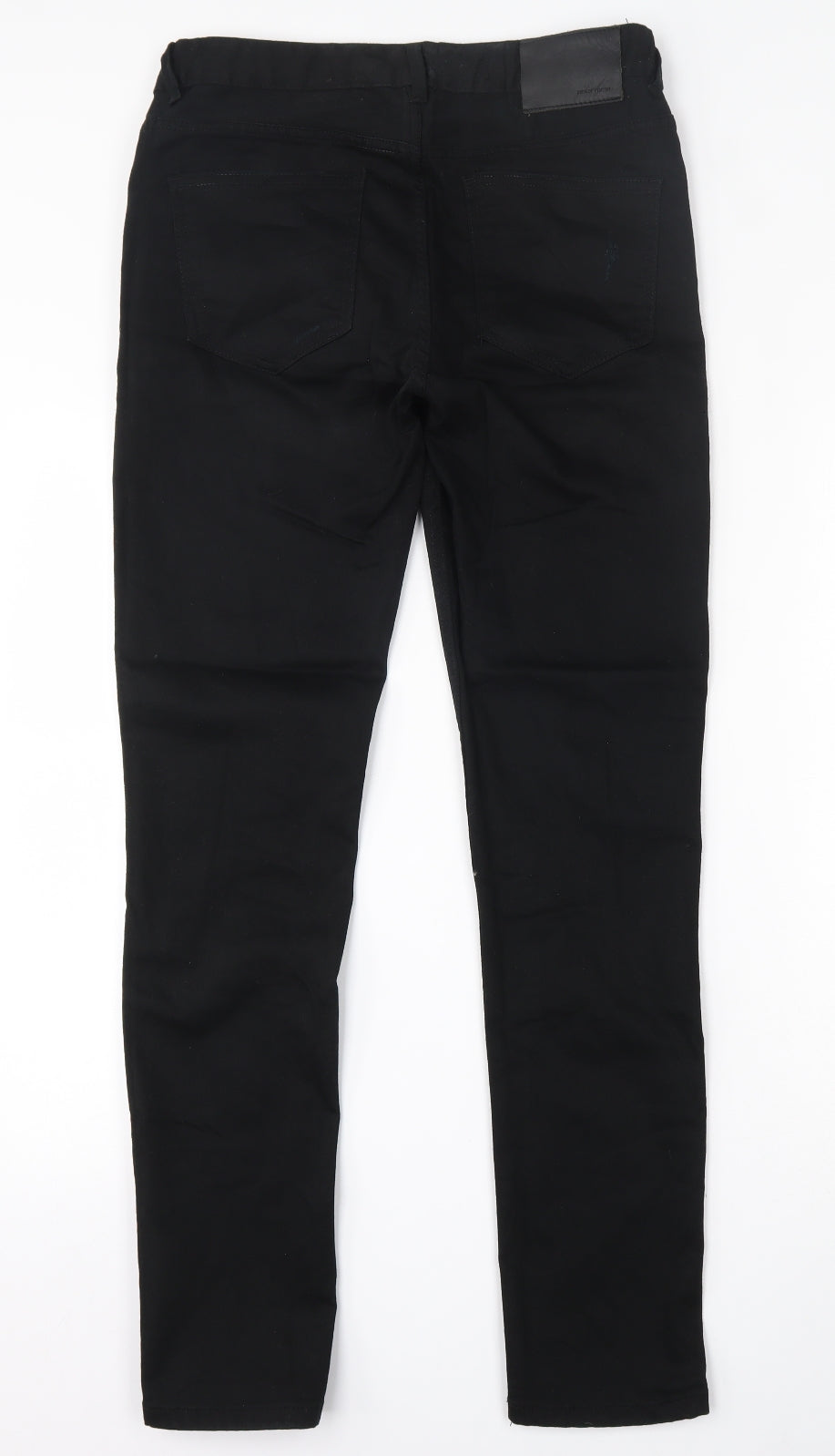Denim & Co. Mens Black  Cotton Skinny Jeans Size 30 L31 in Regular Button