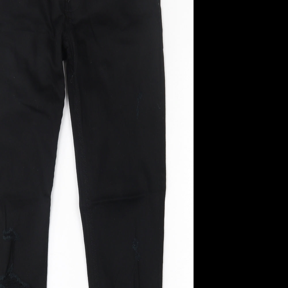 Denim & Co. Mens Black  Cotton Skinny Jeans Size 30 L31 in Regular Button