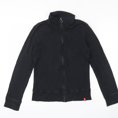 EDC Womens Black  100% Cotton Full Zip Sweatshirt Size L  Zip