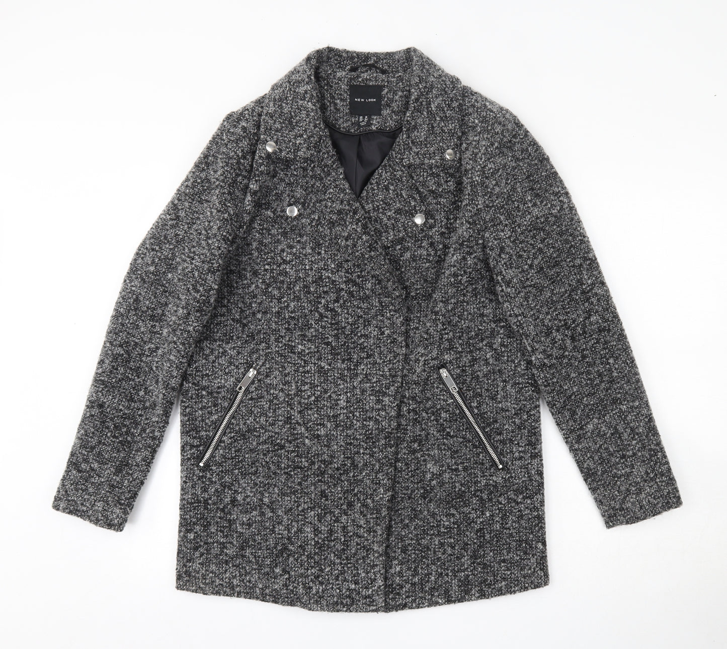 New Look Womens Grey   Jacket  Size 10  Zip