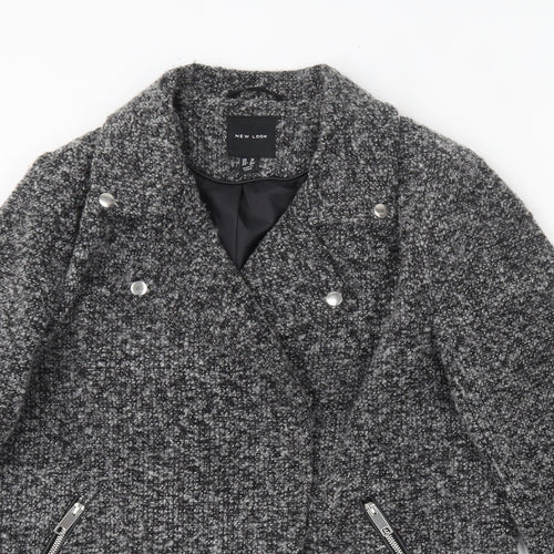 New Look Womens Grey   Jacket  Size 10  Zip
