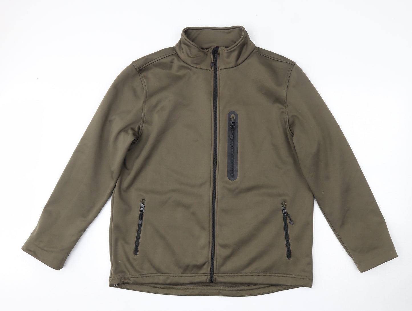Crane Mens Green   Jacket  Size L  Zip