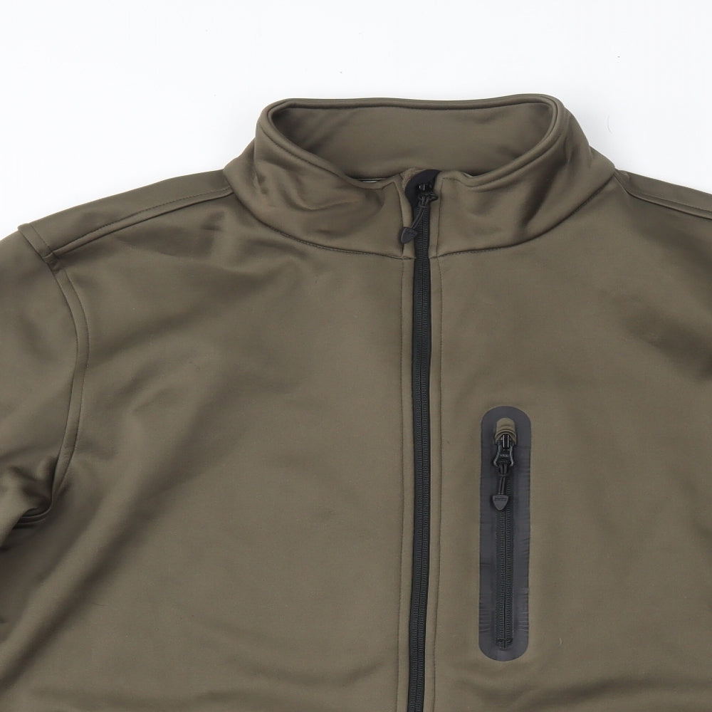 Crane Mens Green   Jacket  Size L  Zip