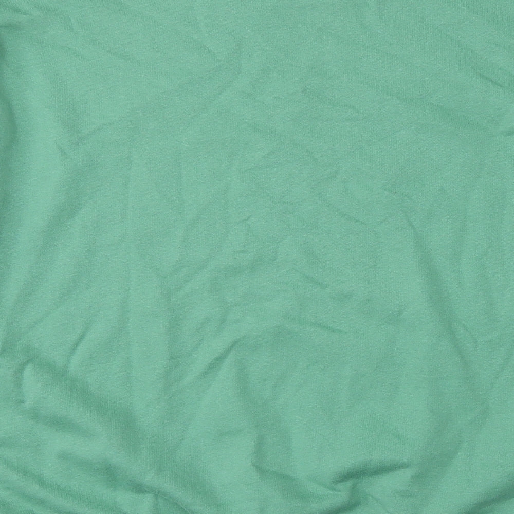 I SAW IT FIRST Womens Green  Cotton Pullover Sweatshirt Size M