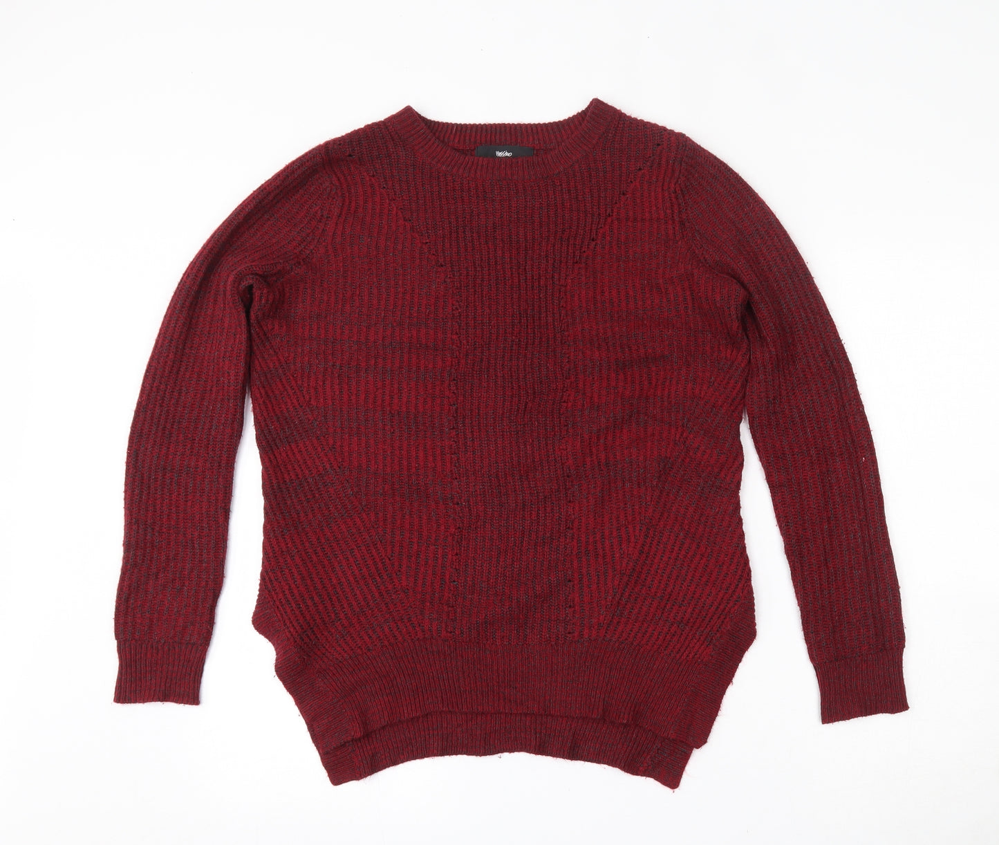 Mossimo Womens Red Round Neck  Acrylic Pullover Jumper Size S