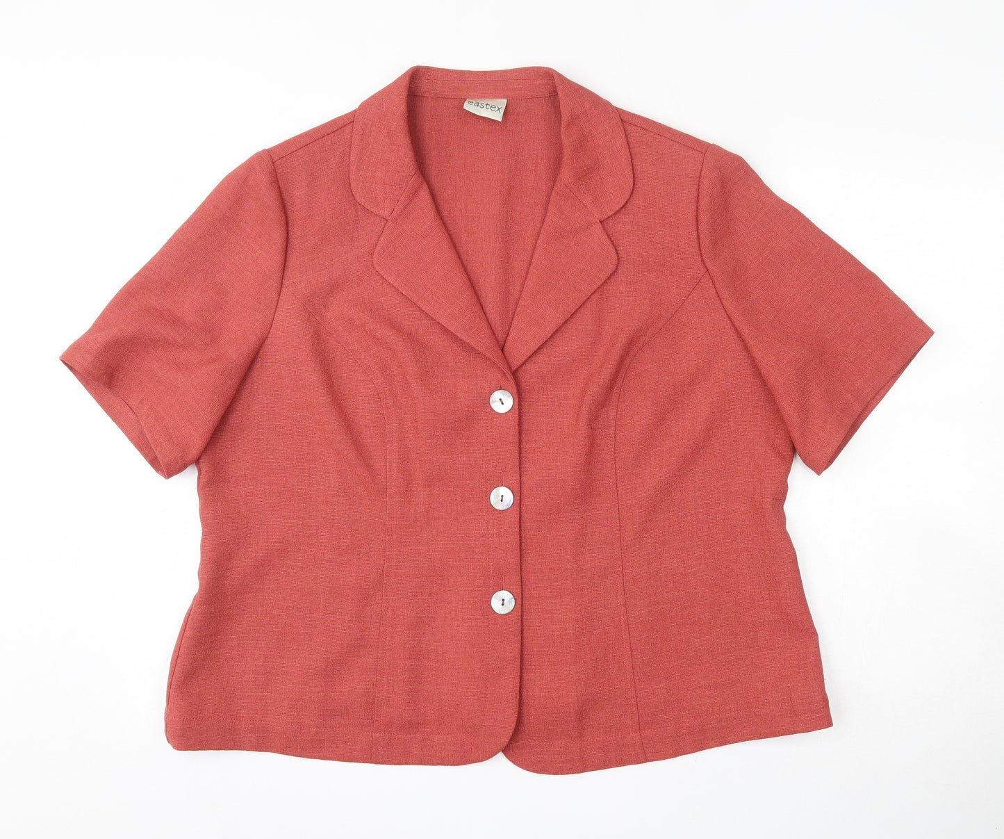 Eastex Womens Red   Jacket Blazer Size 20  Button - Short sleeve