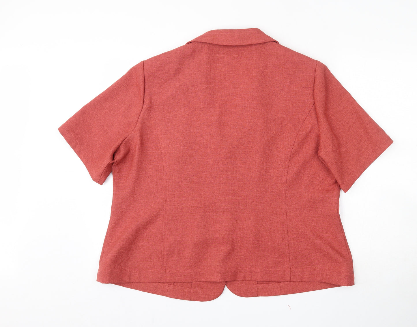 Eastex Womens Red   Jacket Blazer Size 20  Button - Short sleeve