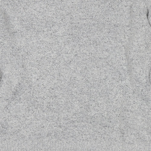 Atmosphere Womens Grey Round Neck  Acrylic Pullover Jumper Size 6   - Snowman