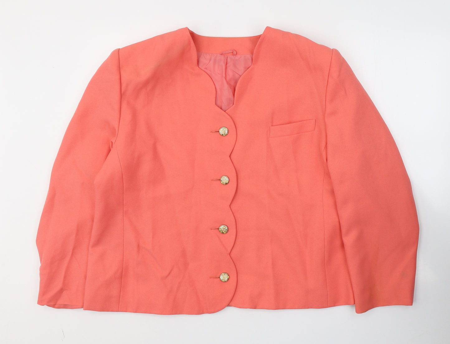 Definition Womens Pink   Jacket Blazer Size 22  Buckle