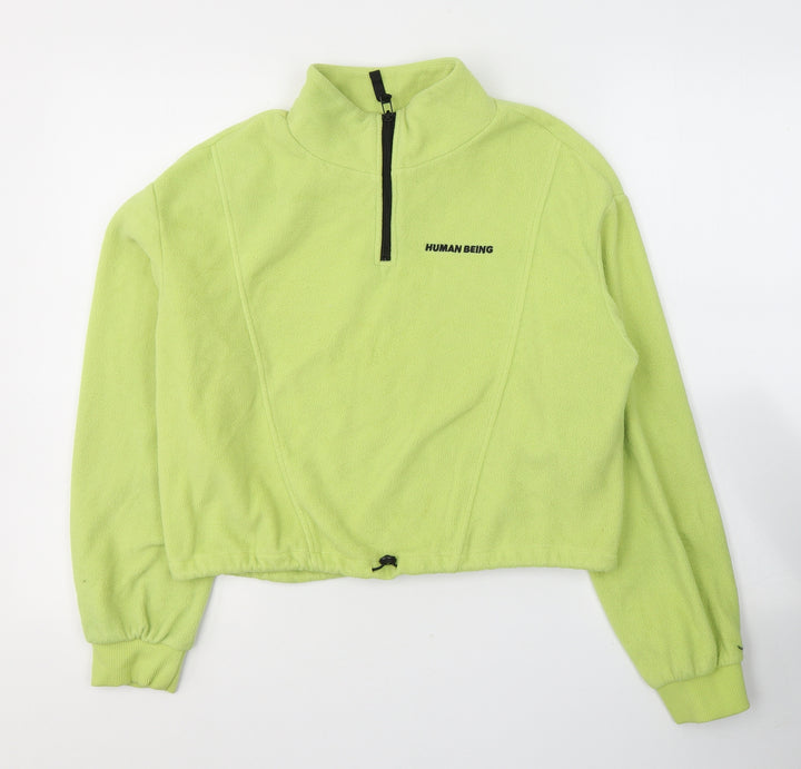 Divided by H&M Womens Green Polyester Pullover Sweatshirt Size S Pullover - Human being