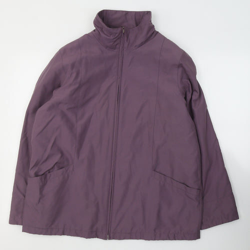 EWM Womens Purple   Jacket Coat Size 16  Zip
