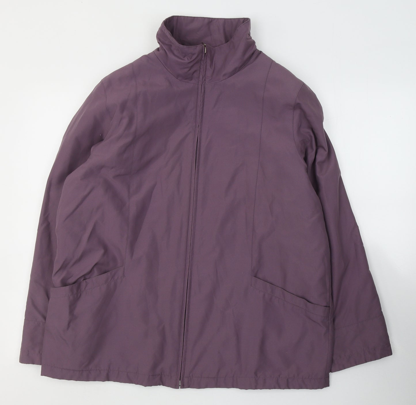EWM Womens Purple   Jacket Coat Size 16  Zip