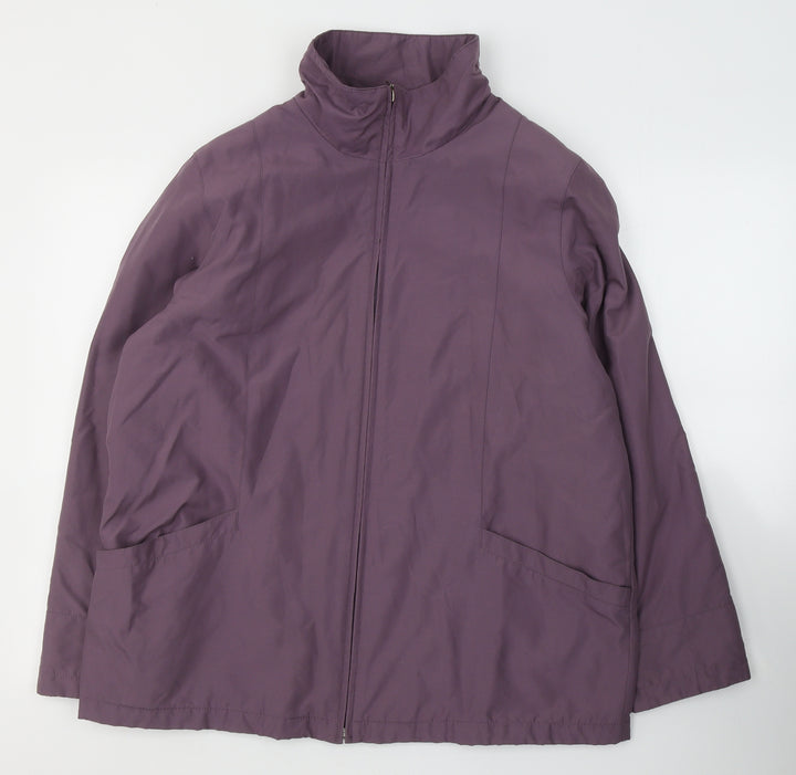 EWM Womens Purple   Jacket Coat Size 16  Zip