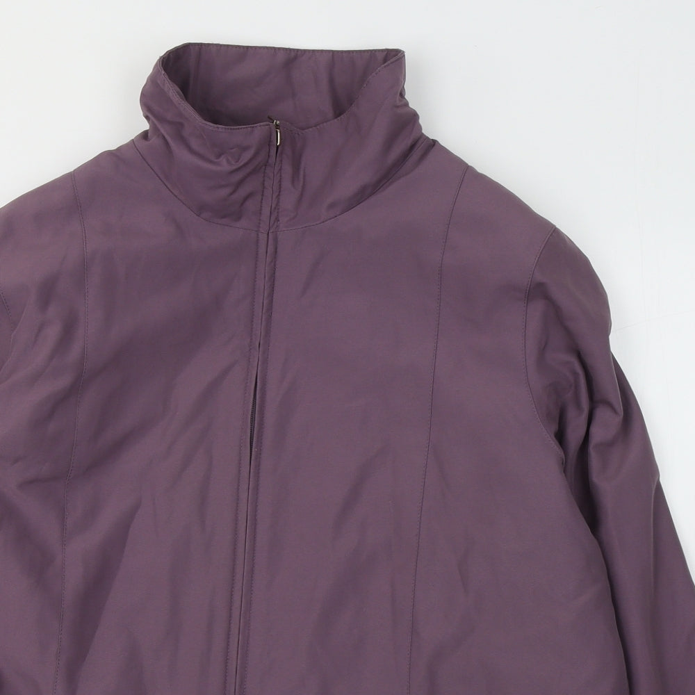EWM Womens Purple   Jacket Coat Size 16  Zip