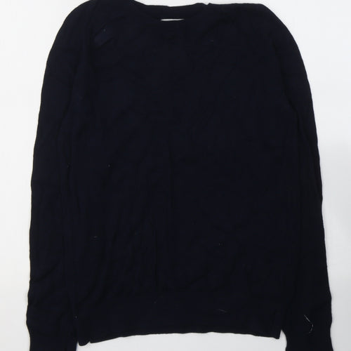 H&M Womens Blue  Viscose Jersey T-Shirt Size S Round Neck