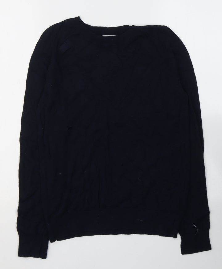 H&M Womens Blue  Viscose Jersey T-Shirt Size S Round Neck