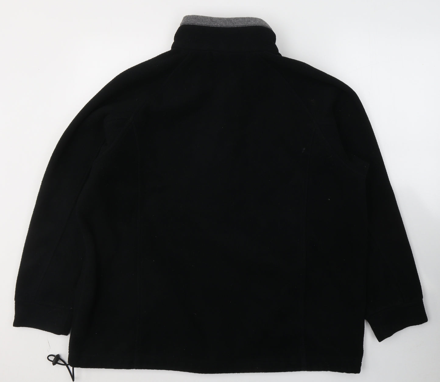 Marks and Spencer Womens Black  Polyester Full Zip Sweatshirt Size 18  Zip