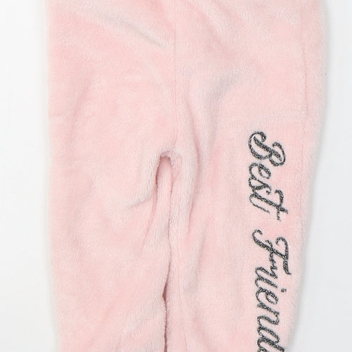 Disney Baby Girls Pink  Polyester Sweatpants Trousers Size 9-12 Months  Tie - Best Friends
