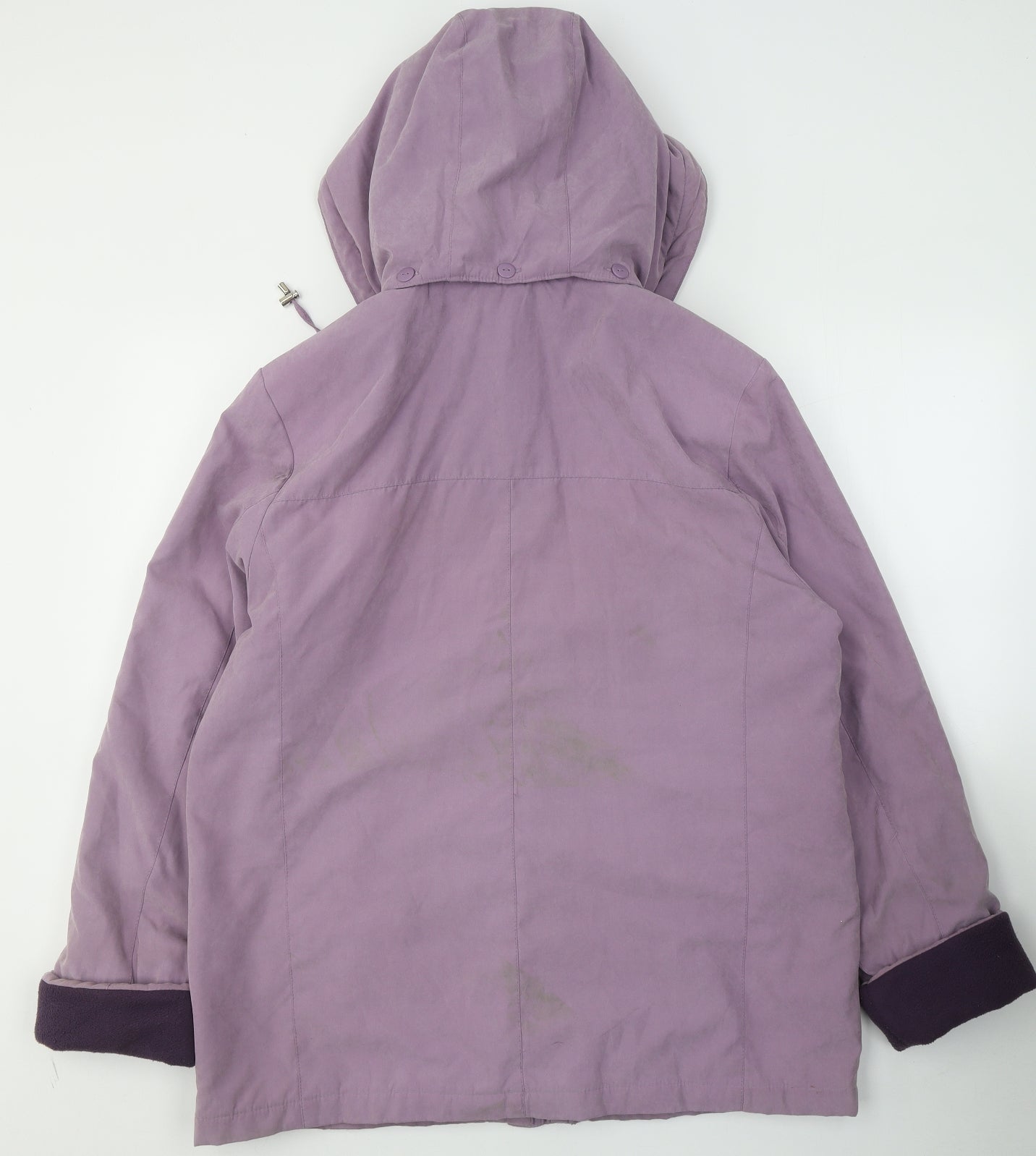 EWM Womens Purple   Overcoat Coat Size 16  Zip