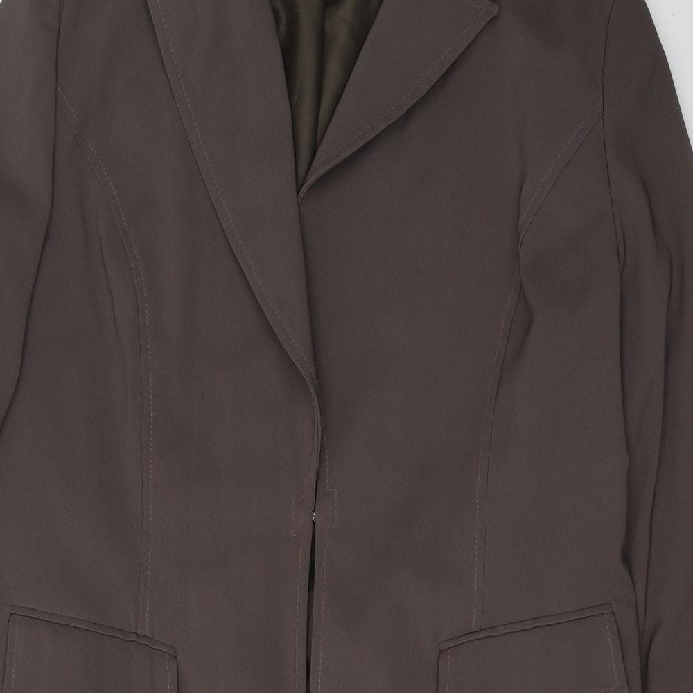 Etam Womens Brown   Overcoat Jacket Size 18  Buckle