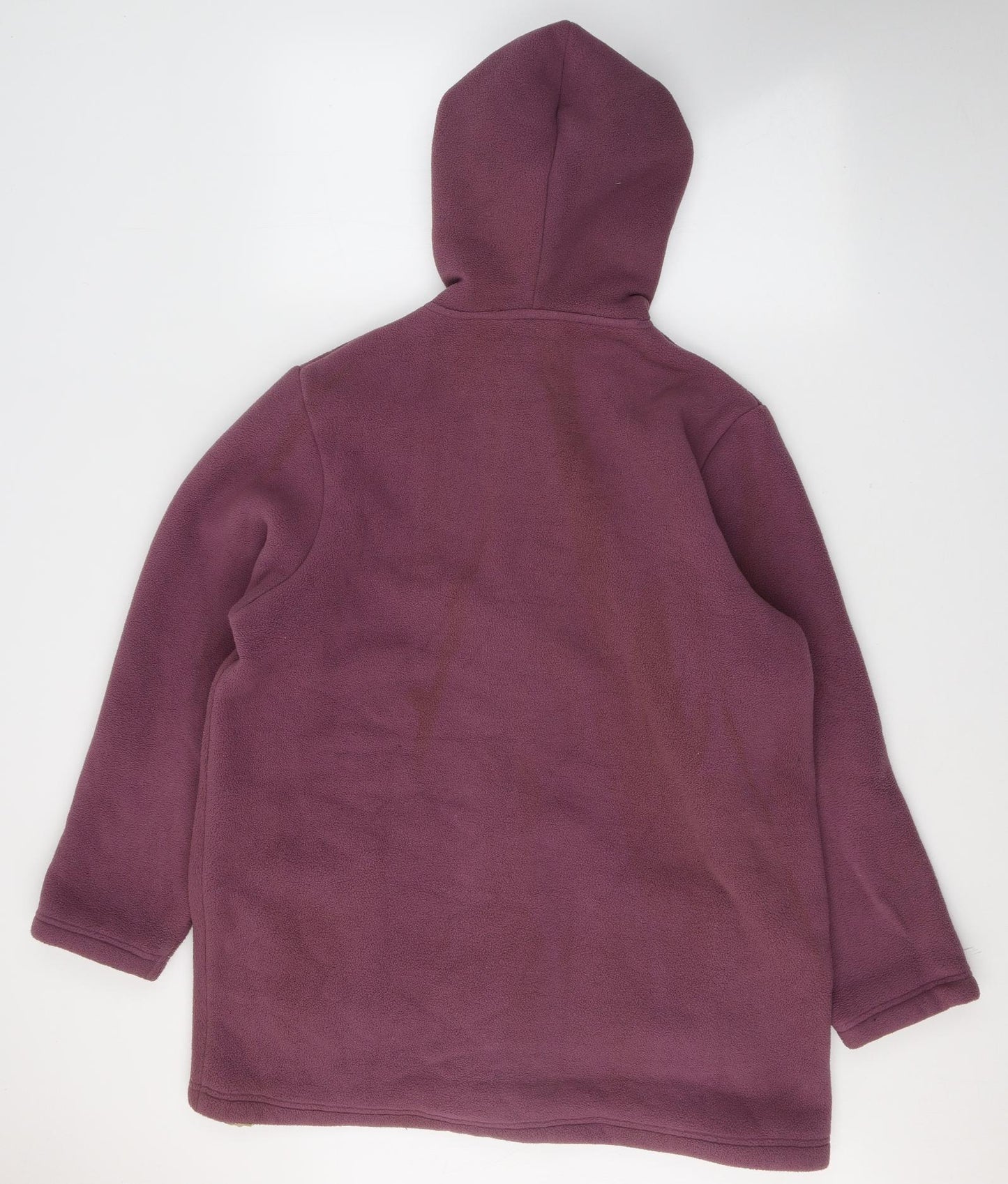 Classics Womens Purple   Overcoat Coat Size 16  Buckle