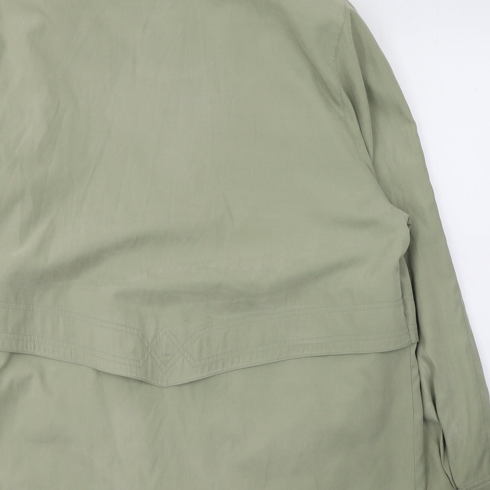 Holmewood Womens Green   Trench Coat Coat Size 14  Button