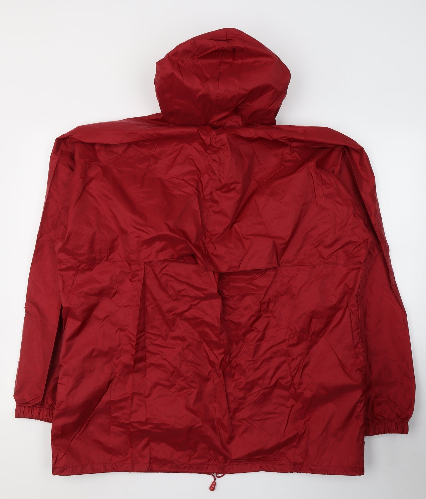 Bag The Kag Mens Red   Rain Coat Jacket Size L  Zip