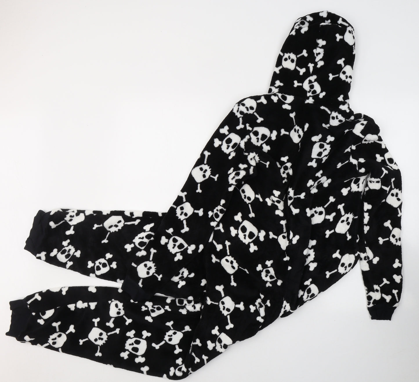 Marks and Spencer Boys Black Geometric Polyester  One Piece Size 13-14 Years  Zip
