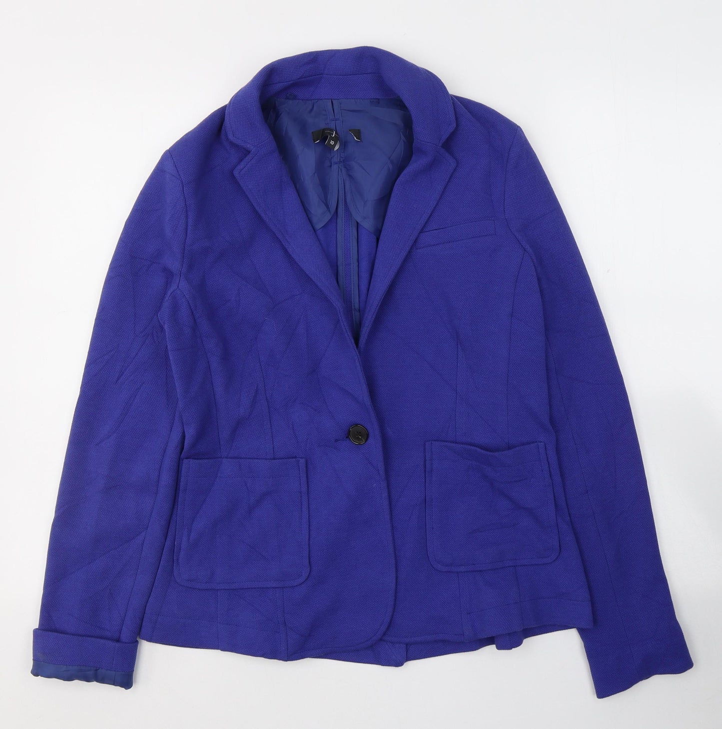 Jasper Conran Womens Blue   Jacket Blazer Size 10  Button