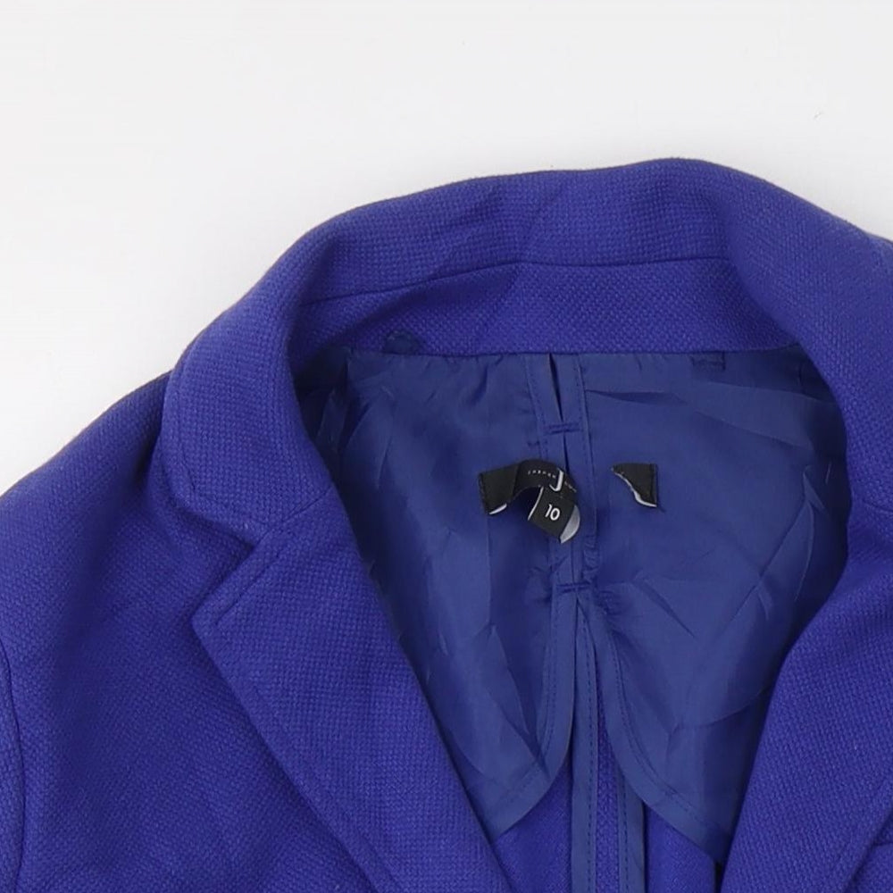Jasper Conran Womens Blue   Jacket Blazer Size 10  Button