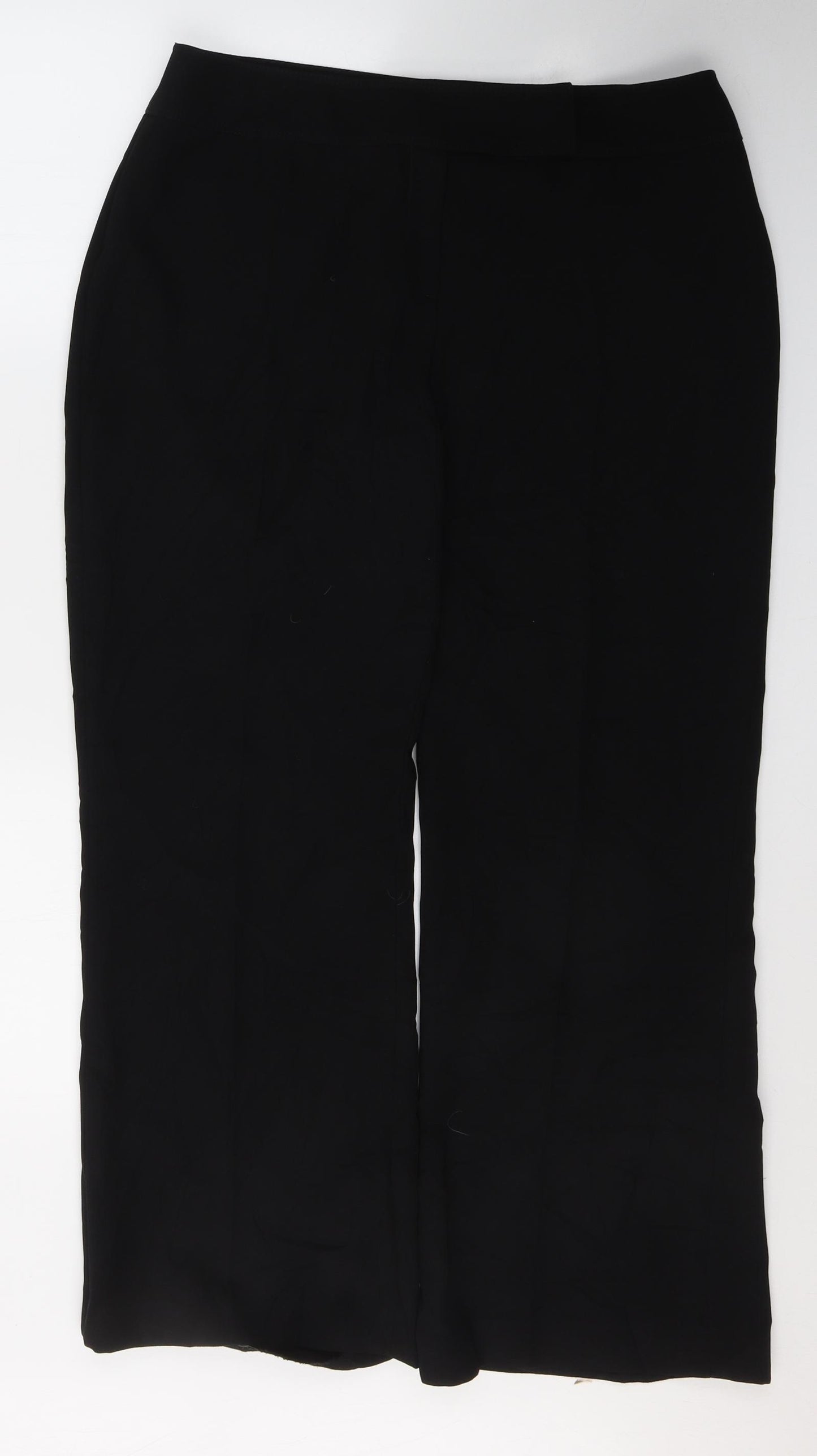 Florence & Fred Womens Black  Polyester Trousers  Size 14 L29 in Regular Button
