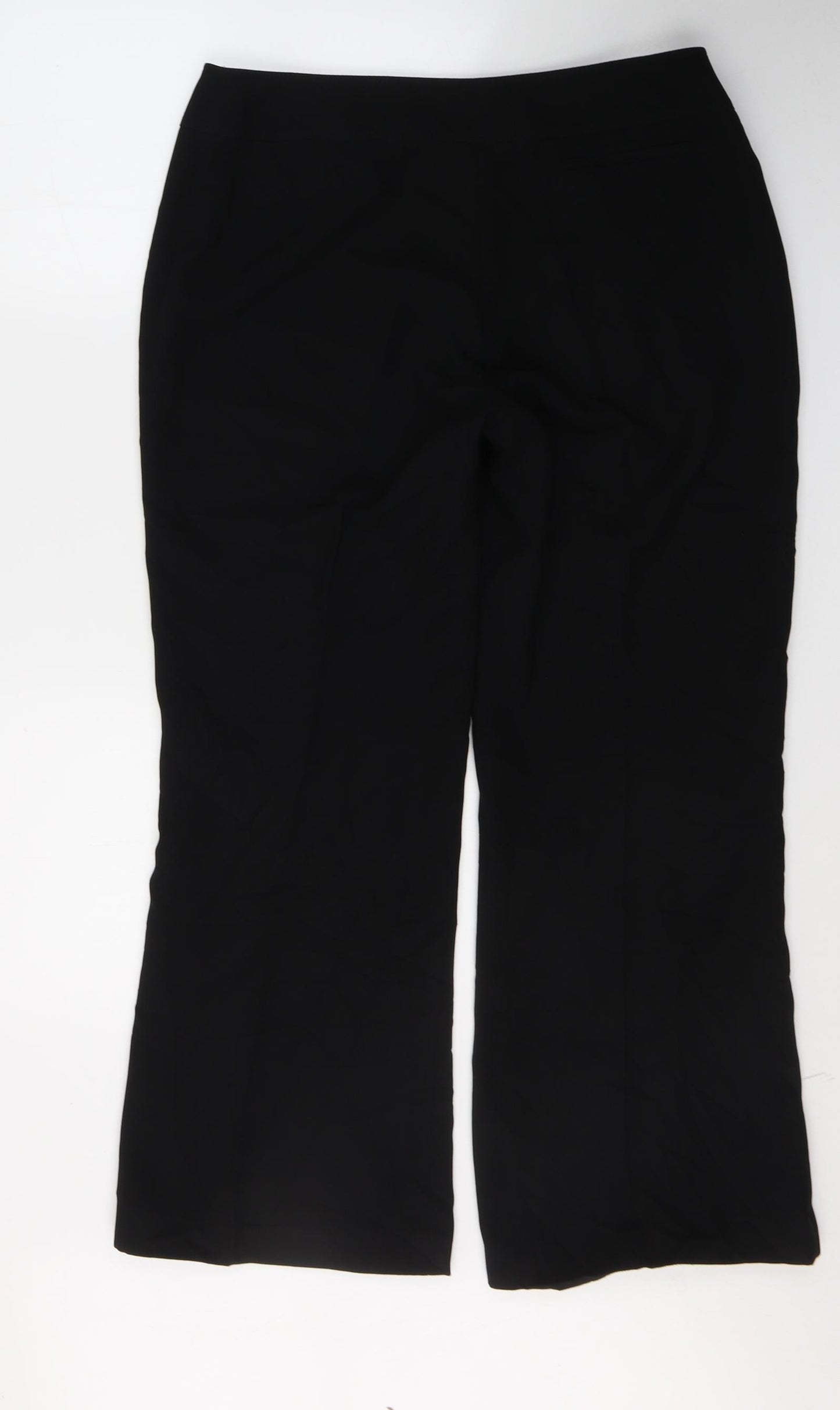Florence & Fred Womens Black  Polyester Trousers  Size 14 L29 in Regular Button
