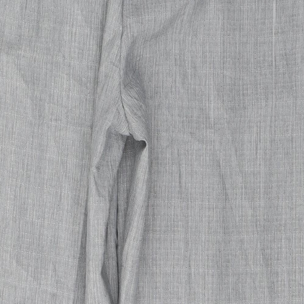 Marks and Spencer Womens Grey  Polyester Trousers  Size 22 L31 in Regular