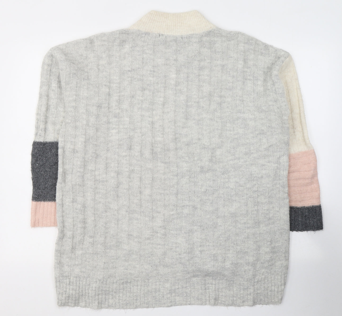 George Womens Multicoloured Round Neck  Acrylic Pullover Jumper Size 12   - Colourblock