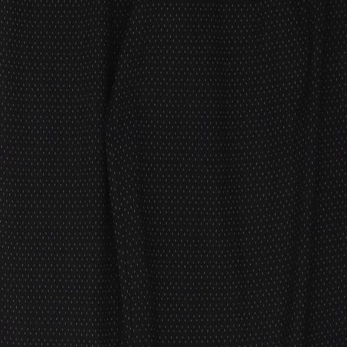 F&F Womens Black Polka Dot Polyester Trousers  Size 10 L31 in Regular Zip
