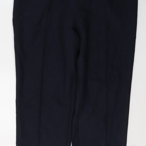Marks and Spencer Womens Blue  Polyester Trousers  Size 18 L28 in Regular